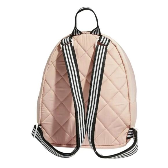 Adidas Mini Backpack Light Pink Glow White Logo Travel Bag NEW - Picture 5 of 8
